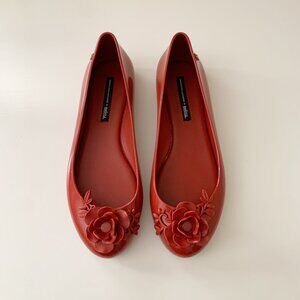 Melissa + Alexandre Herchcovitch Space Love Flower Ballet Flats • Women's 8